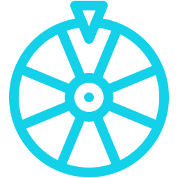 Spin wheel icon
